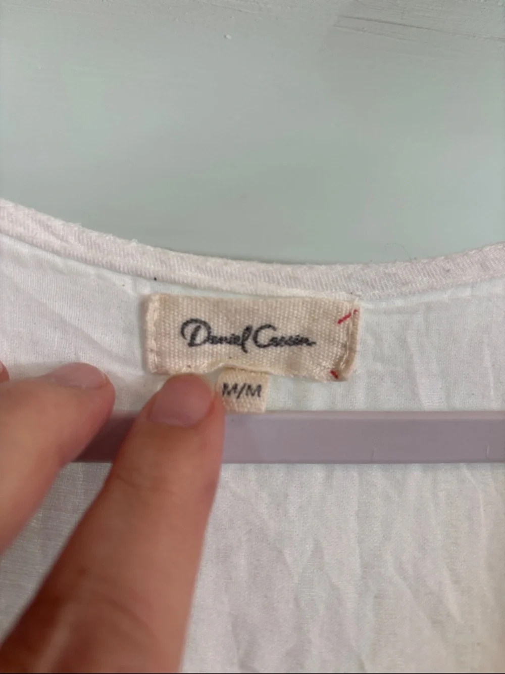 Daniel Cassin white sleeveless